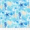 8 yd. Full Bolt: Fabric Editions Turquoise Sea Life Cotton Fabric